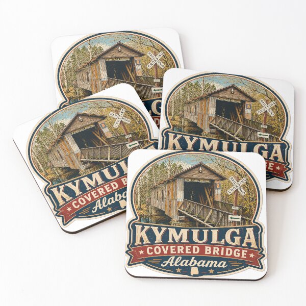 Item preview, Kymulga Covered Bridge sticker designed and sold by gotucoveredart.