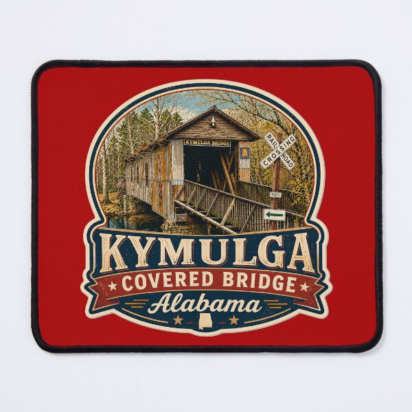 Item preview, Kymulga Covered Bridge sticker designed and sold by gotucoveredart.