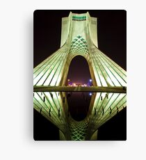 Azadi Tower (White Reflection) -Tehran - Iran Canvas Print