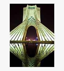 Azadi Tower (White Reflection) -Tehran - Iran Photographic Print