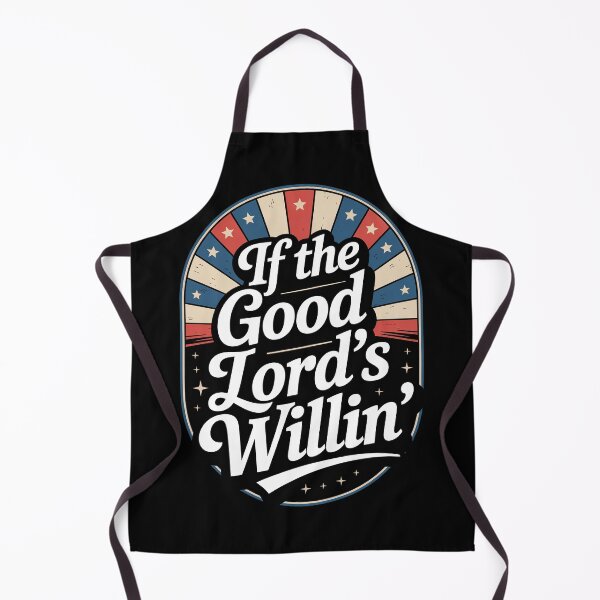 Item preview, Good Lord’s Willin’ Retro Emblem designed and sold by OldGloryForge.