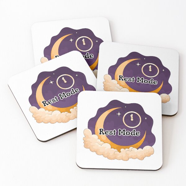 Item preview, Rest Mode Moon Sticker | Cozy Sleep Aesthetic | Cute Celestial Relaxation Design designed and sold by Pandey14.