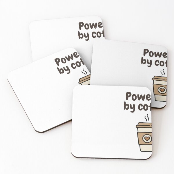 Item preview, Funny Coffee Shirt – Powered by Coffee Minimal Design for Coffee Lovers designed and sold by Mihalystudio.