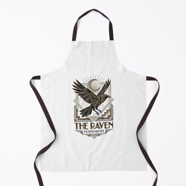 Item preview, Edgar Allan Poe Art Deco The Raven Nevermore Geometric designed and sold by Fenay Designs.