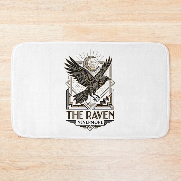 Item preview, Edgar Allan Poe Art Deco The Raven Nevermore Geometric designed and sold by Fenay Designs.