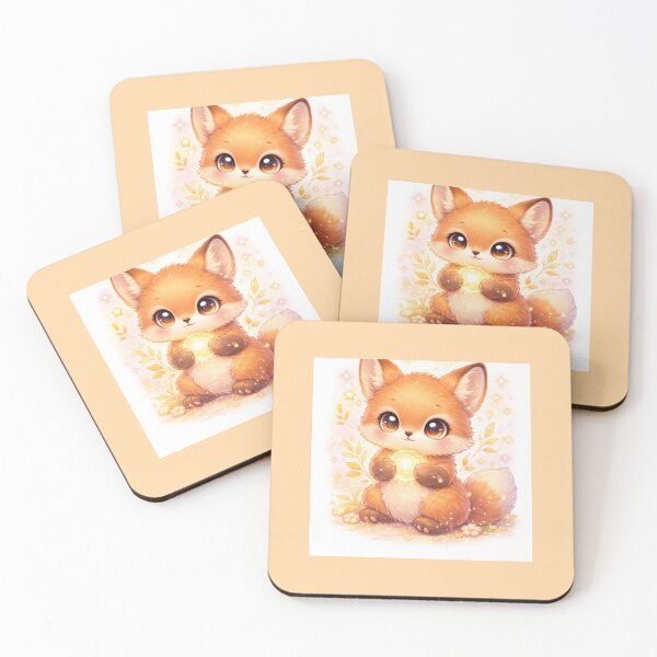 Item preview, Magic Glow Fox – Warm Magic and Fantasy. designed and sold by JoyNest = "The nest of joy".