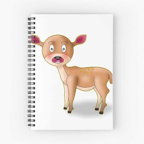 Item preview, Funny Shocked Kawaii Deer In Headlights Reaction designed and sold by BalRaju-Doodles.
