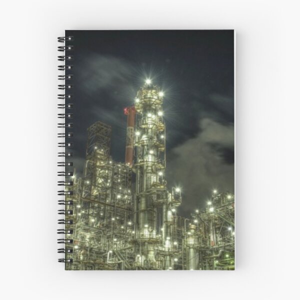 Item preview, Urban Refinery Glow Techno Industrial Landscape designed and sold by EchoWave11.