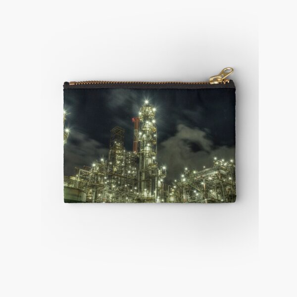 Item preview, Urban Refinery Glow Techno Industrial Landscape designed and sold by EchoWave11.