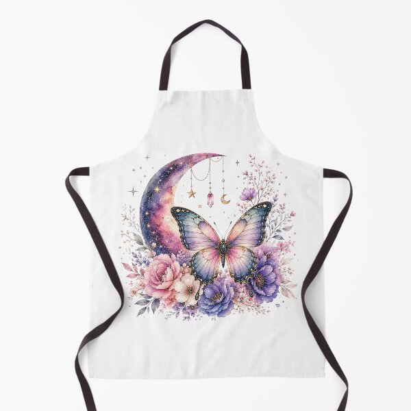 Item preview, Celestial Butterfly Moon Floral Watercolor designed and sold by PetalGarden.