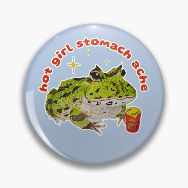 Item preview, Hot Girl Stomach Ache (Ramen Horace) designed and sold by Blackberries & Moss.
