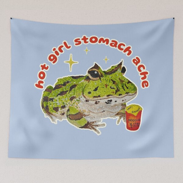 Item preview, Hot Girl Stomach Ache (Ramen Horace) designed and sold by Blackberries & Moss.
