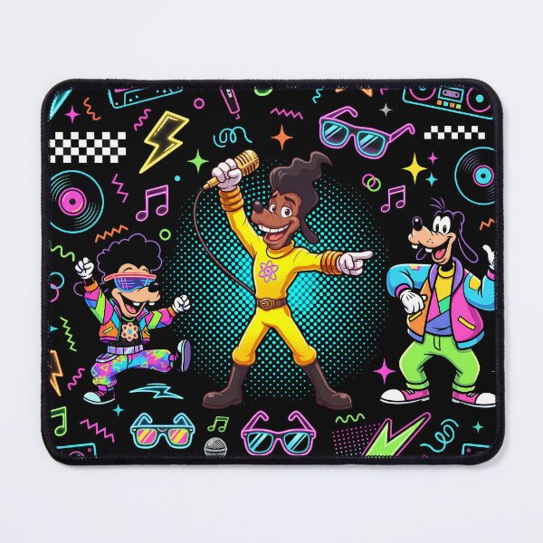 Item preview, Powerline, Max & Goofy Neon 90s Kawaii Collage designed and sold by KismetsKawaiiCo.