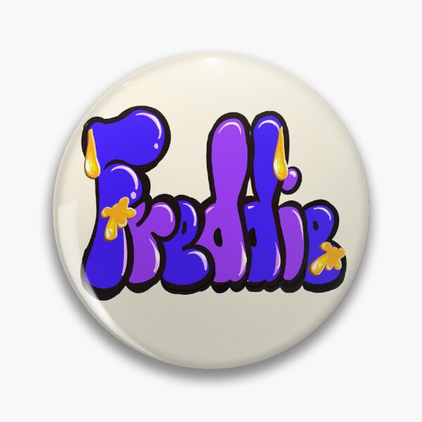 Item preview, Freddie Name Graffiti Throwie in Purple and blue with liquid drip effect  Street Art designed and sold by Artonmytee.
