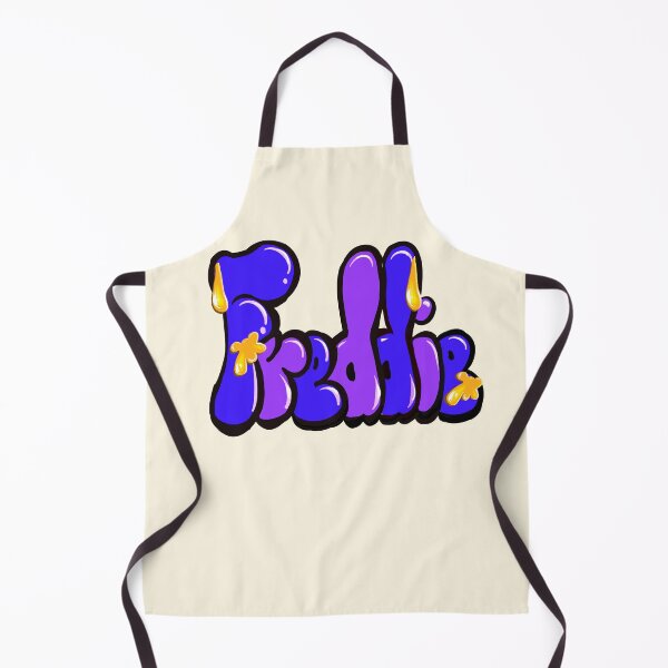 Item preview, Freddie Name Graffiti Throwie in Purple and blue with liquid drip effect Street Art designed and sold by Artonmytee.