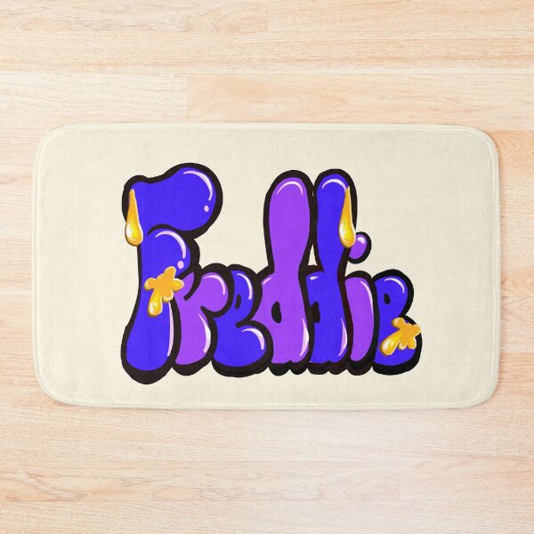 Item preview, Freddie Name Graffiti Throwie in Purple and blue with liquid drip effect  Street Art designed and sold by Artonmytee.