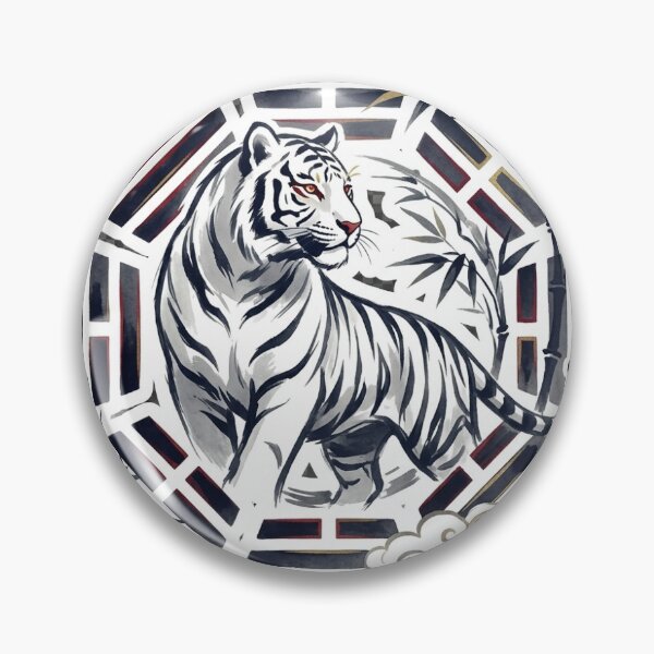 Item preview, White Tiger — Sumi-e Ink designed and sold by Terraprompt.