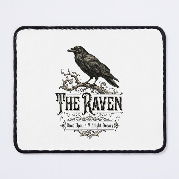 Item preview, Edgar Allan Poe Vintage Engraving The Raven Filigree designed and sold by Fenay Designs.