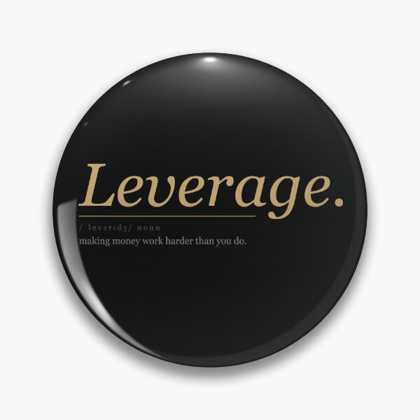 Item preview, Leverage. — Gold & Black Minimalist Finance Print designed and sold by CarsCommunity.