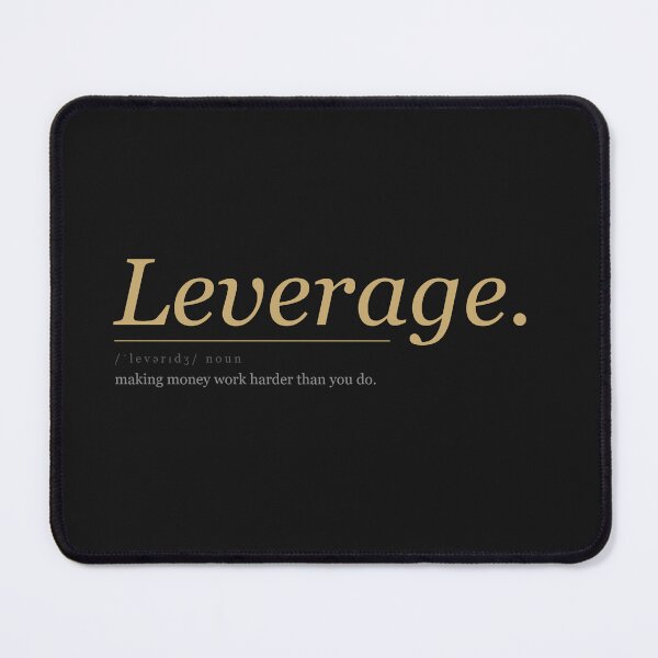 Item preview, Leverage. — Gold & Black Minimalist Finance Print designed and sold by CarsCommunity.