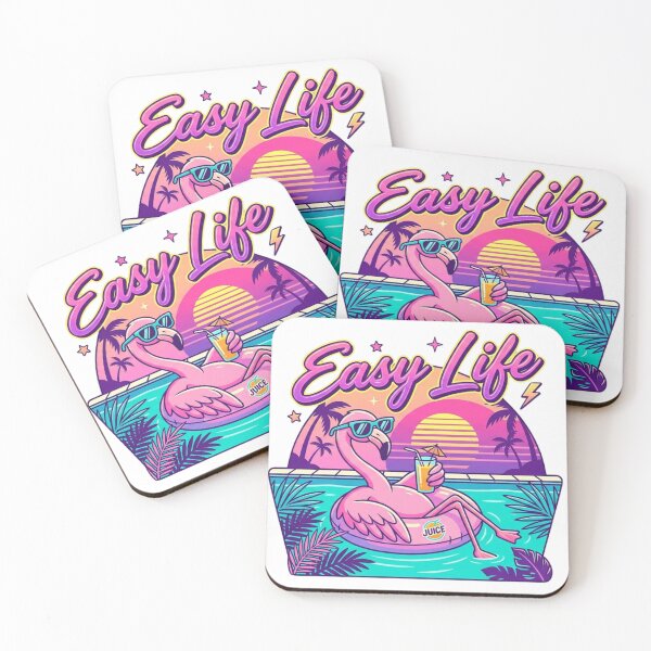 Item preview, Easy Life Retro Flamingo Summer Pool Vaporwave?? designed and sold by Sanaaouissrane.