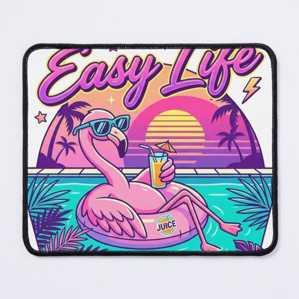 Item preview, Easy Life Retro Flamingo Summer Pool Vaporwave?? designed and sold by Sanaaouissrane.