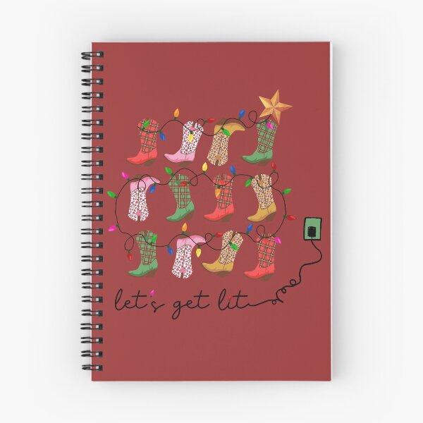 Item preview, Lets Get Lit Christmas Cowboy Boots designed and sold by Sunsolico.