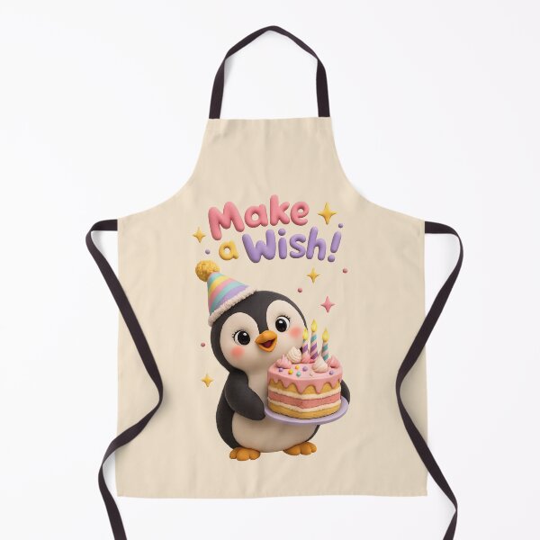 Item preview, Cute Penguin Birthday Cake | Make A Wish Kawaii Art designed and sold by Moons Studio.