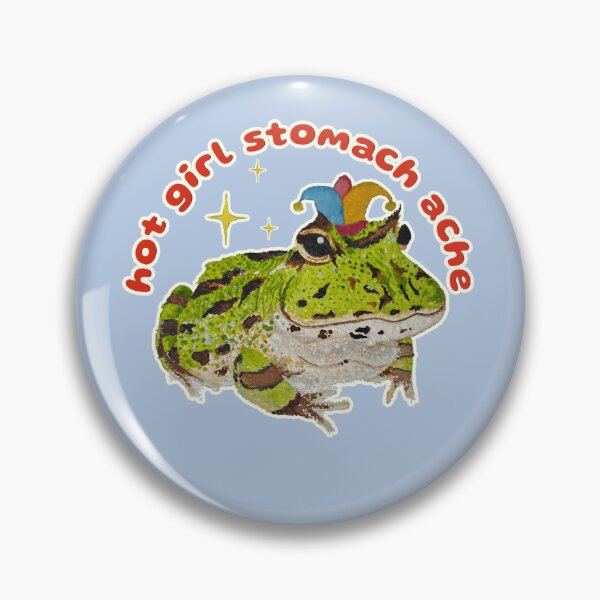 Item preview, Hot Girl Stomach Ache (Jester Horace) designed and sold by Blackberries & Moss.