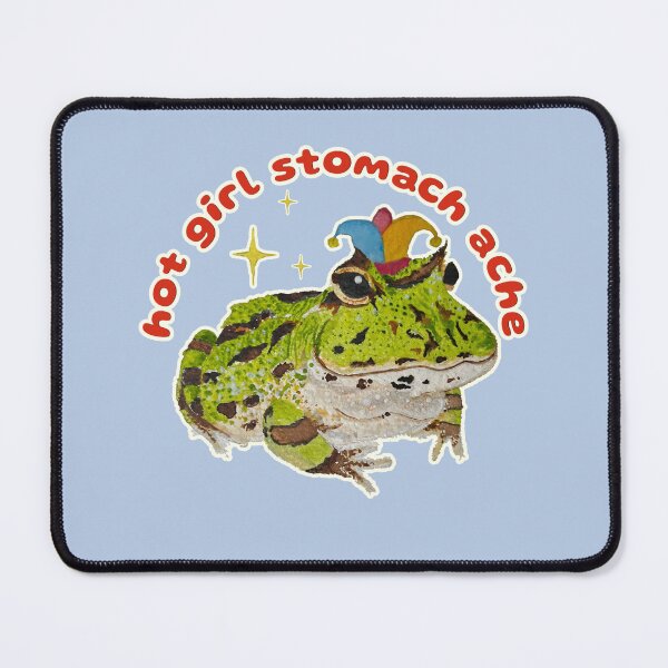Item preview, Hot Girl Stomach Ache (Jester Horace) designed and sold by Blackberries & Moss.
