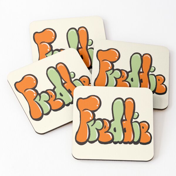 Item preview, Freddie Name Graffiti Throwie Orange Sage Green Street Art designed and sold by Artonmytee.
