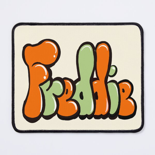 Item preview, Freddie Name Graffiti Throwie Orange Sage Green Street Art designed and sold by Artonmytee.
