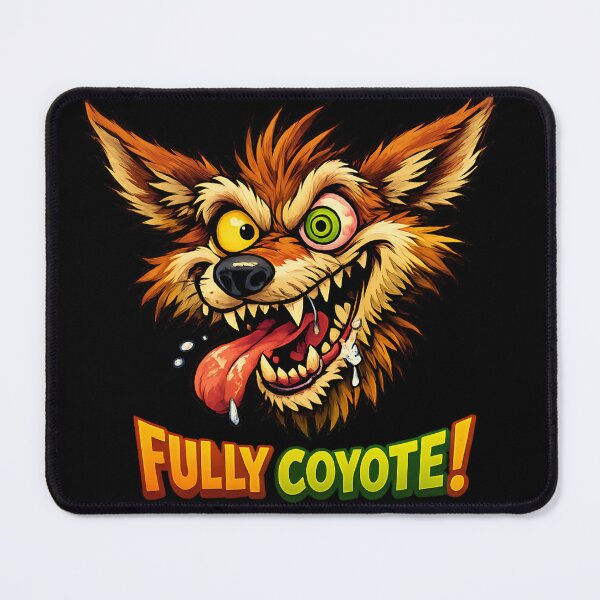 Item preview, Crazy Coyote – Fully Coyote Funny Animal Graphic designed and sold by MattyManiac.