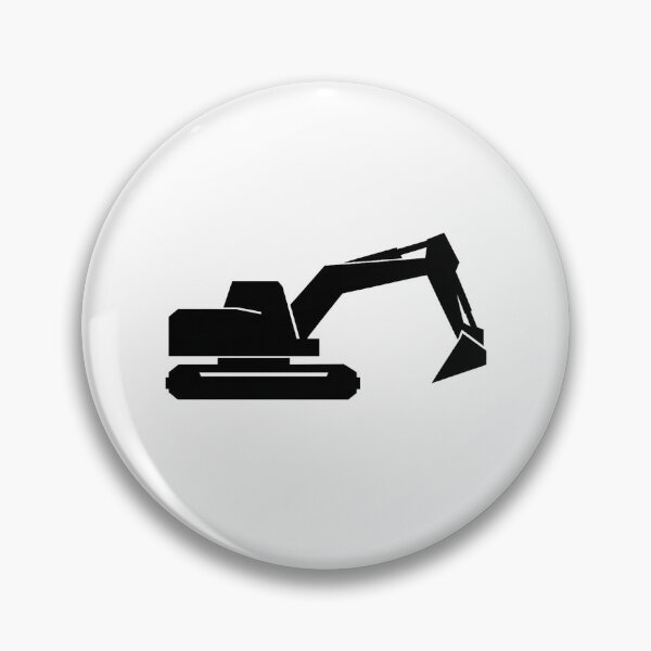 Item preview, Minimalist Excavator Silhouette designed and sold by Le Grand Requin.