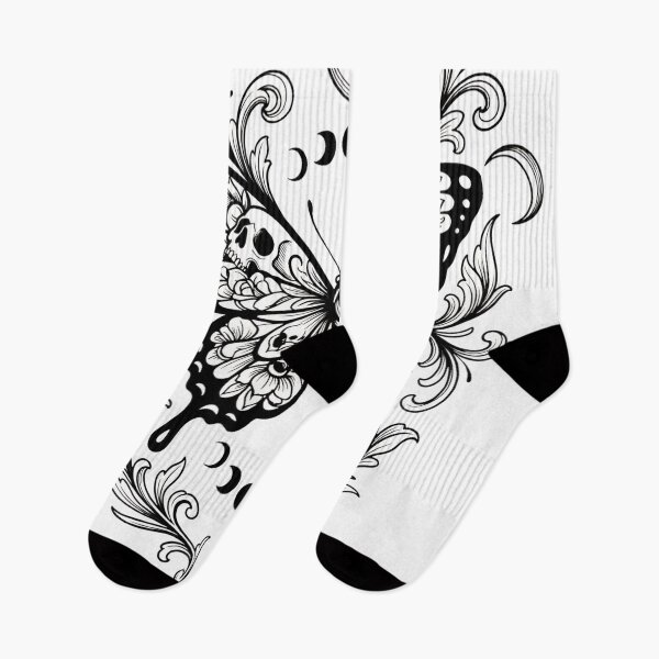 Item preview, Dark feminine butterfly tattoo designed and sold by JOTAMIKE.