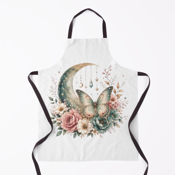 Item preview, Celestial Butterfly Moon Floral Watercolor designed and sold by PetalGarden.