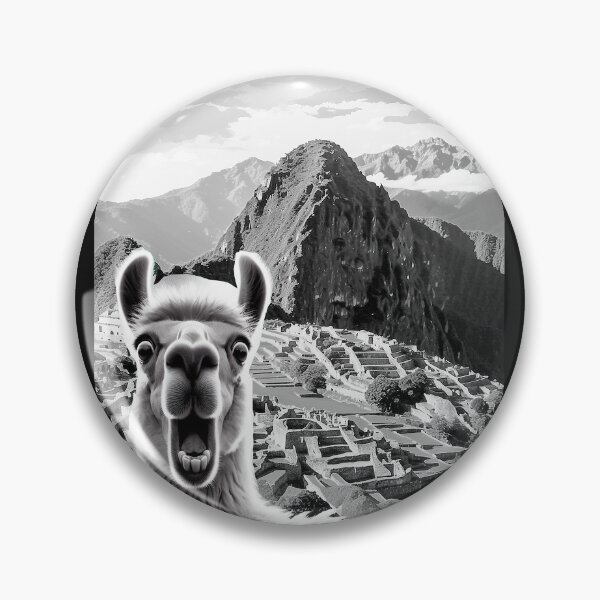 Item preview, Funny Llama selfie in Machu Picchu  Peru Trip designed and sold by erozzz.