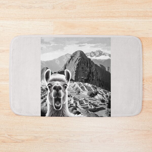 Item preview, Funny Llama selfie in Machu Picchu  Peru Trip designed and sold by erozzz.