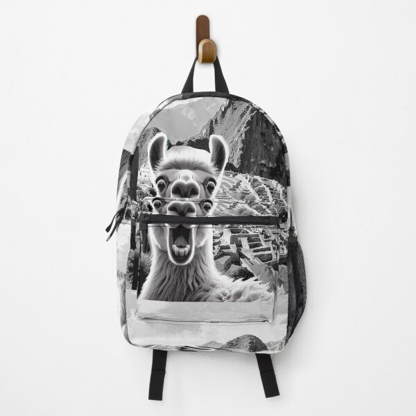 Item preview, Funny Llama selfie in Machu Picchu Peru Trip designed and sold by erozzz.