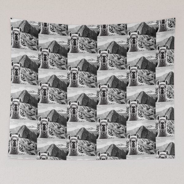 Item preview, Funny Llama selfie in Machu Picchu  Peru Trip designed and sold by erozzz.