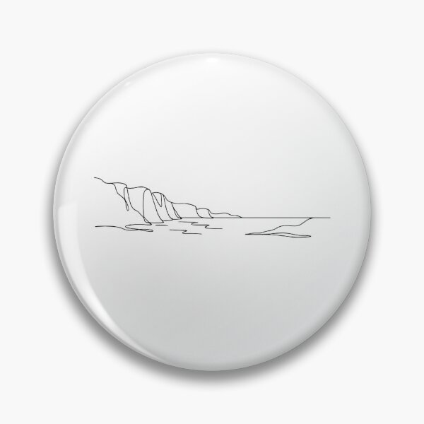 Item preview, Coastal Cliffs One Line Art designed and sold by Le Grand Requin.