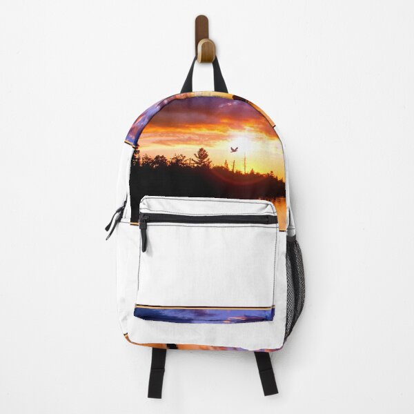 Item preview, Pocono Mountains, Lake Sunset, Hawk Silhouette, Pennsylvania designed and sold by AMacGPhilly.