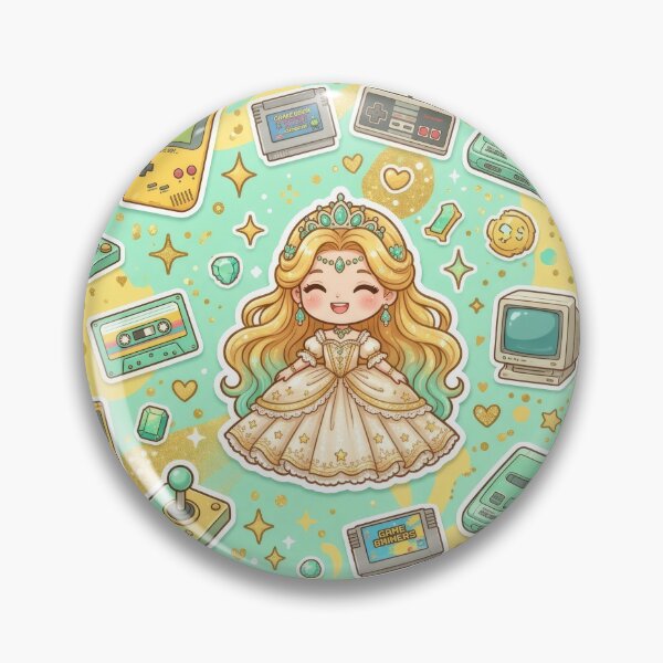 Item preview, Retro Arcade Princess designed and sold by Azurart2.