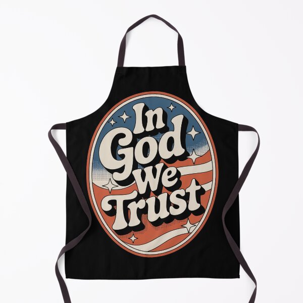 Item preview, In God We Trust Retro Oval Patriotic designed and sold by OldGloryForge.