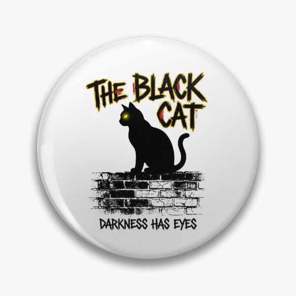 Item preview, Edgar Allan Poe The Black Cat Darkness Has Eyes designed and sold by Fenay Designs.