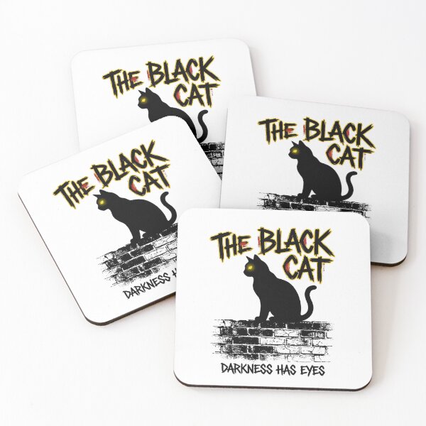 Item preview, Edgar Allan Poe The Black Cat Darkness Has Eyes designed and sold by Fenay Designs.