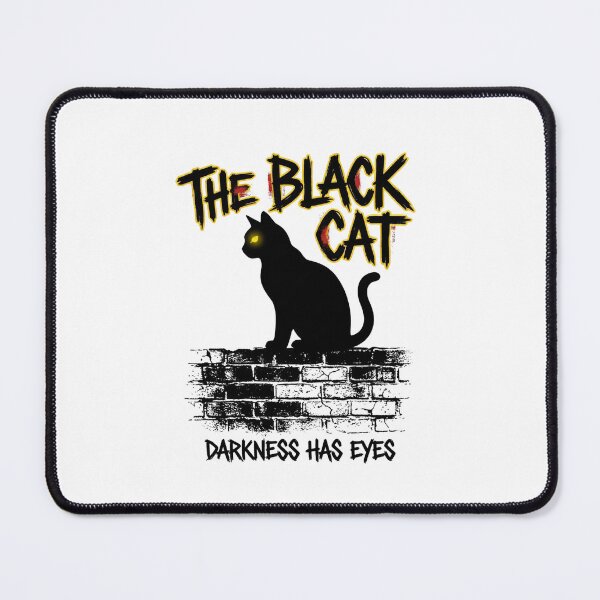 Item preview, Edgar Allan Poe The Black Cat Darkness Has Eyes designed and sold by Fenay Designs.