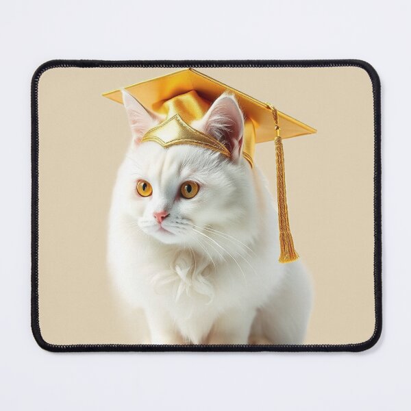 Item preview, White Cat Graduate - Celebration of Success. designed and sold by Tama-sirth.