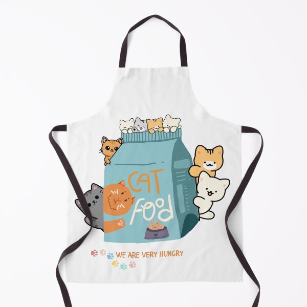 Item preview, Cute Cats We Are Very Hungry Kawaii Kitten Cat Food designed and sold by ArcheVectors.