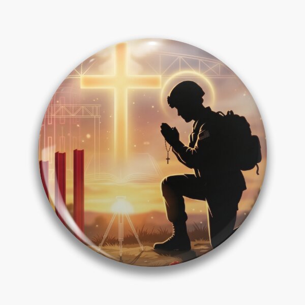 Item preview, US Army Engineer Catholic Memorial Tribute designed and sold by Omni Craft .